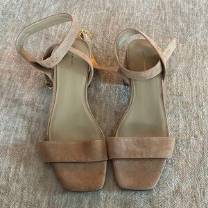 Tan Suede Women's Sandals